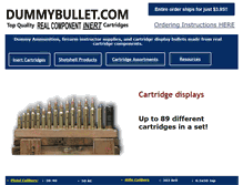 Tablet Screenshot of dummybullet.com